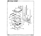 Maytag BDNS24M92/CP86A shelves & accessories diagram