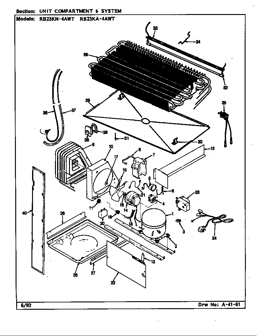 Unit compartment & system