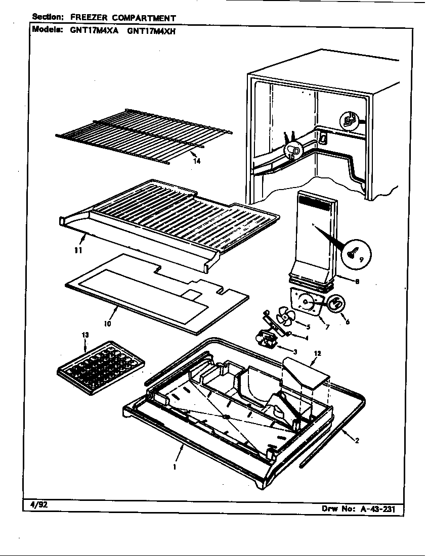 Freezer compartment