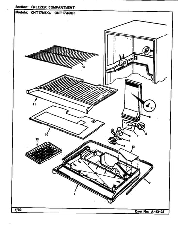 Freezer compartment
