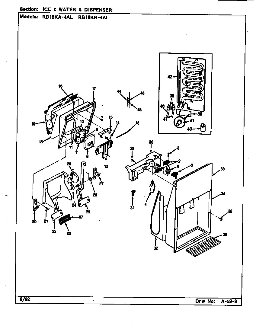 ICE & WATER DISPENSER (RB18KA-4AL/BG45C) (RB18KN-4AL/BG44C)