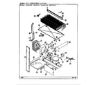 Magic Chef RB151PFW/DG11A unit compartment & system diagram