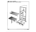 Magic Chef RB151PFW/DG11A shelves & accessories diagram