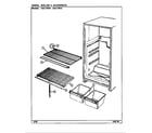 Maytag RBE170PW/DD31A shelves & accessories diagram