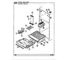 Maytag RBE170PW/DD31A freezer compartment diagram