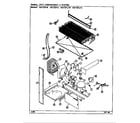 Magic Chef RB172PFW/DG36A unit compartment & system diagram