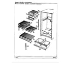Magic Chef RB172PLFW/DG37A shelves & accessories diagram