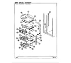 Maytag RCE244RDA/DS86A shelves & accessories diagram