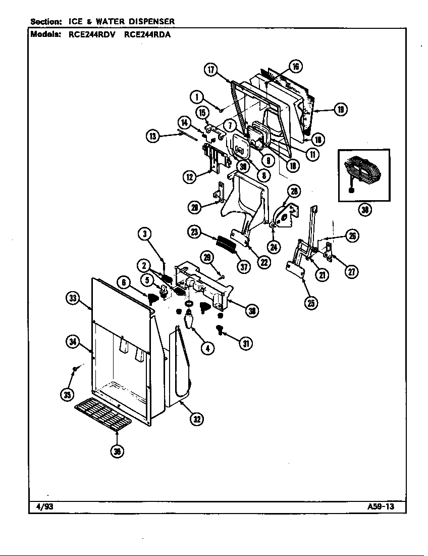 ICE & WATER DISPENSER