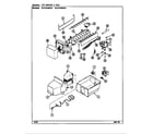 Maytag RCE244RDV/DS85A ice maker & bin diagram