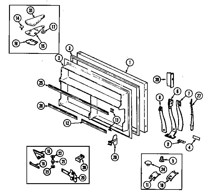 FREEZER DOOR (RB184RDA/DG47A) (RB184RDV/DG46A) (RB184RLDA/DG49A) (RB184RLDV/DG48A)