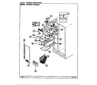Magic Chef RC244RDV/DS83A freezer compartment (rc244rda/ds84a) (rc244rda/ds84b) (rc244rdv/ds83a) (rc244rdv/ds83b) diagram