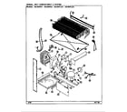 Magic Chef RB184PLDV/DG44A unit compartment & system diagram