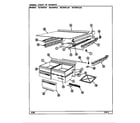 Magic Chef RB184PLDA/DG45A chest of drawers diagram