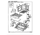 Magic Chef RB184PDV/DG42A freezer compartment diagram