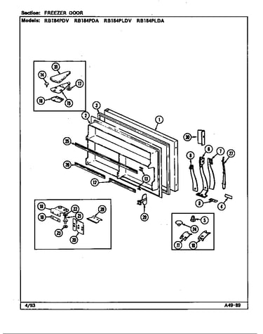Freezer door