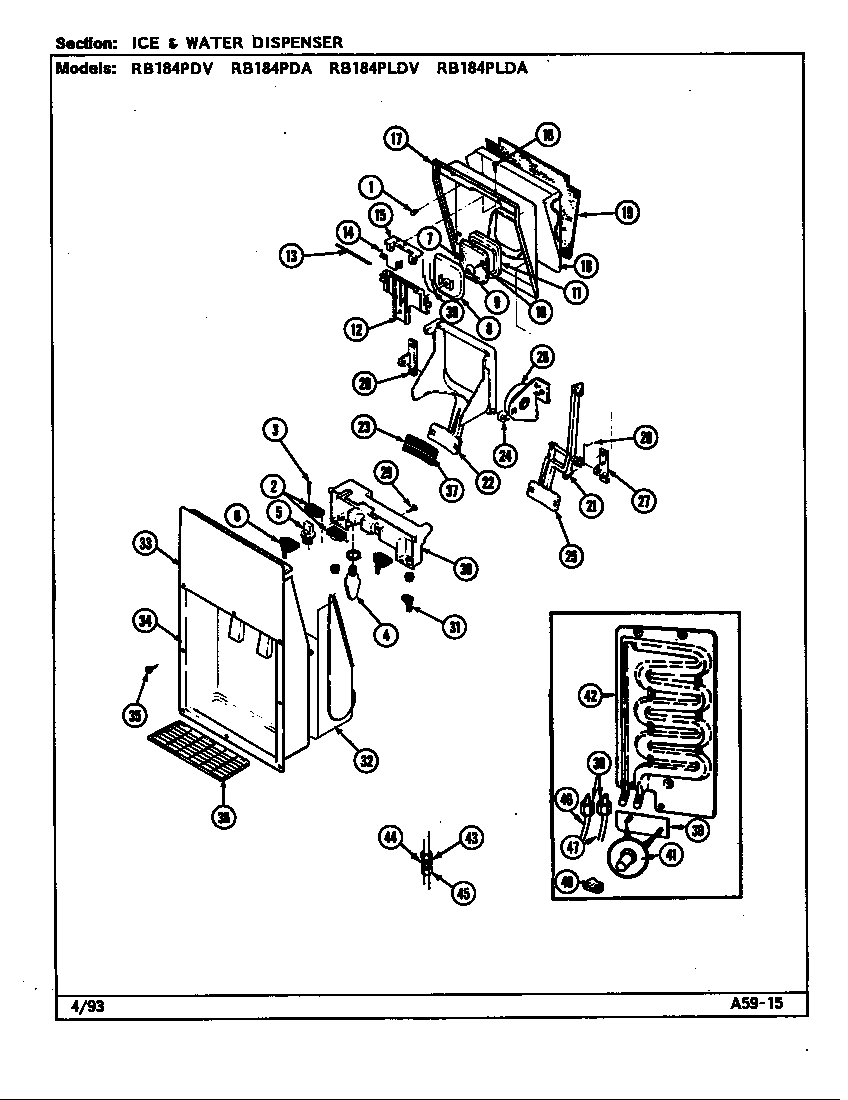 ICE & WATER DISPENSER