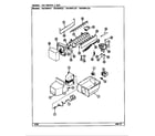 Magic Chef RB184PDA/DG43A ice maker & bin diagram