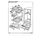 Maytag RBE193PW/DG62A shelves & accessories diagram