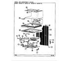 Magic Chef RB15HA-1P unit compartment & system diagram
