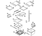 Maytag GS24X8D3V-DP83A shelves & accessories diagram