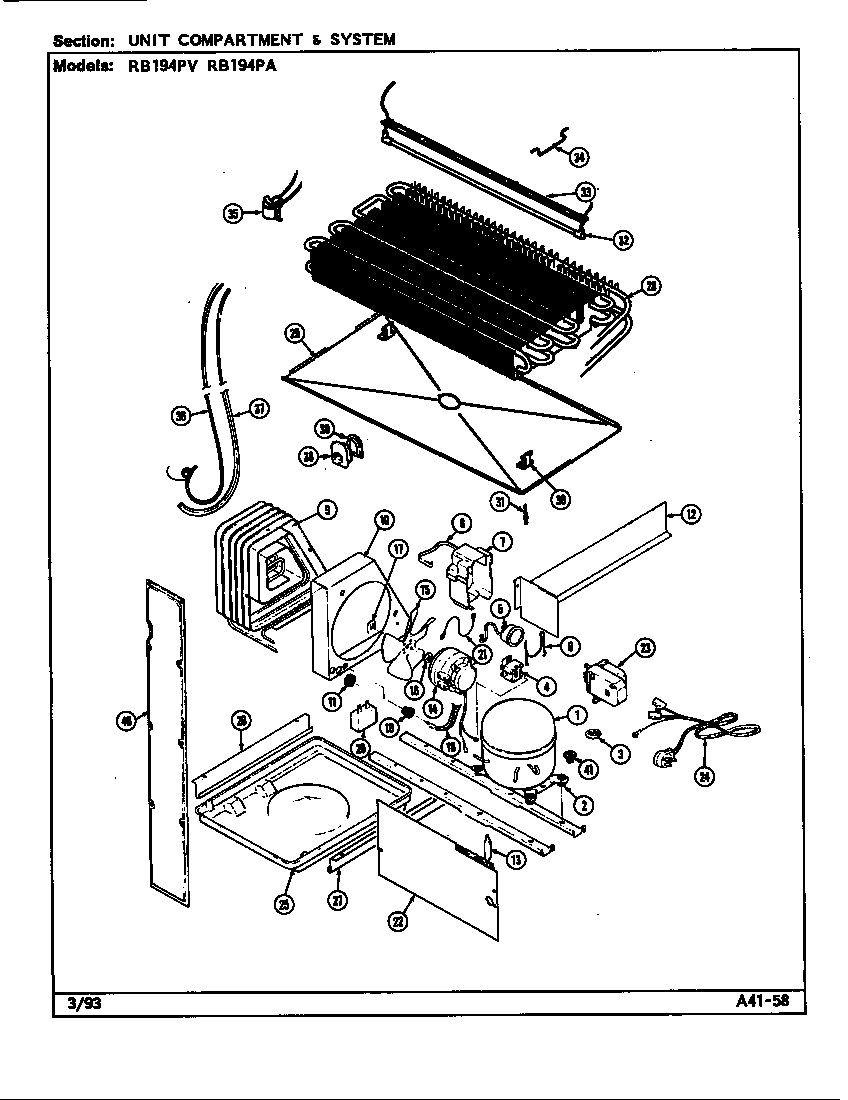 UNIT COMPARTMENT & SYSTEM (RB194PA/DE76A) (RB194PV/DE75A)