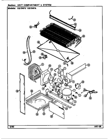 Unit compartment & system (rb194pa/de76a) (rb194pv/de75a)