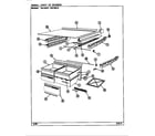Magic Chef RB194PV/DE75A chest of drawers (rb194pa/de76a) (rb194pv/de75a) diagram