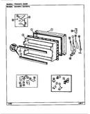 Freezer door (rb194pa/de76a) (rb194pv/de75a)