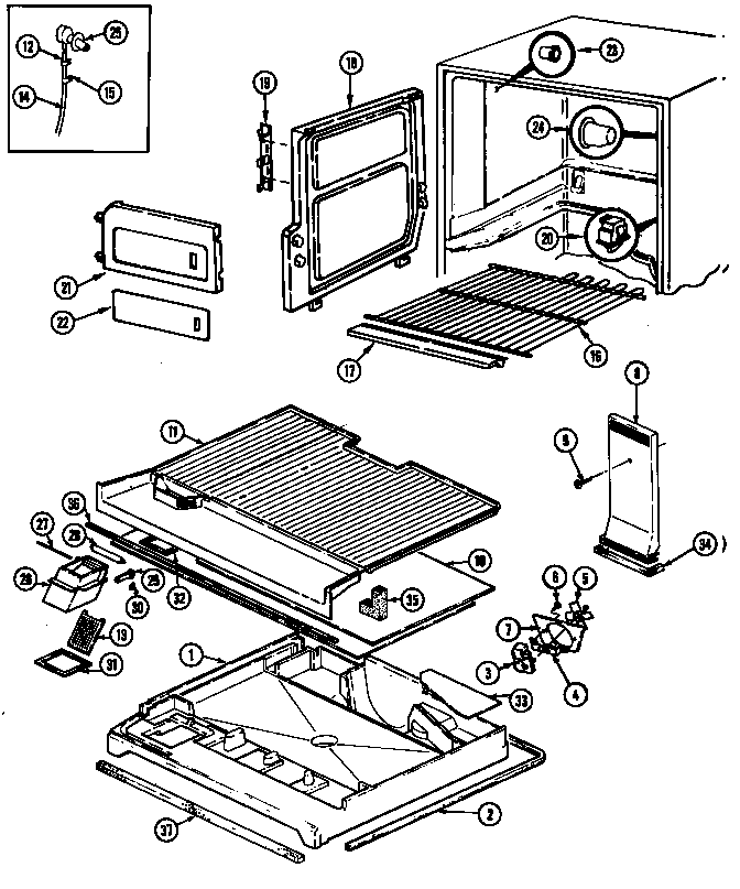 FREEZER COMPARTMENT (RB234RDA/DG86A) (RB234RDV/DG85A) (RB234RLDA/DG88A) (RB234RLDV/DG87A)