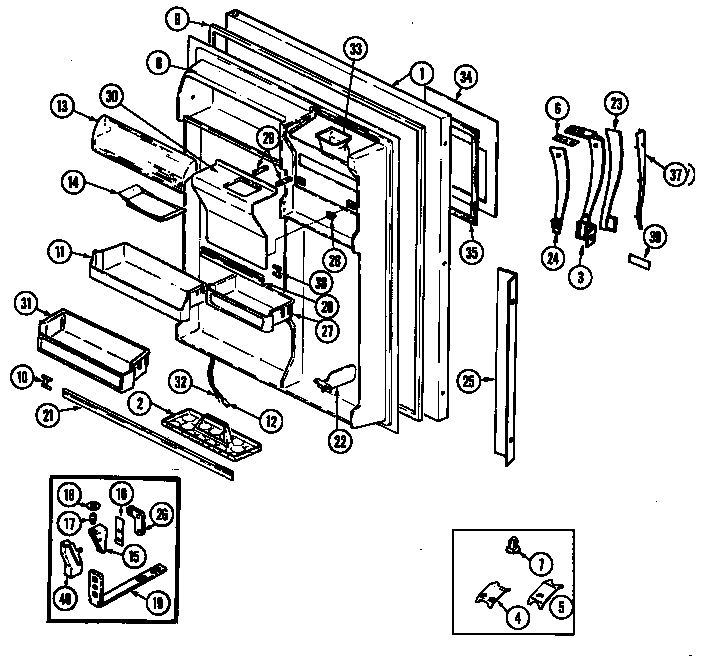 FRESH FOOD DOOR (RB234RDA/DG86A) (RB234RDV/DG85A) (RB234RLDA/DG88A) (RB234RLDV/DG87A)