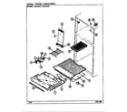 Magic Chef RB191PA/DE77A freezer compartment diagram