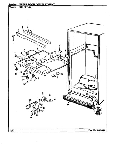 Fresh food compartment (rb21kn-4a/bg71c)