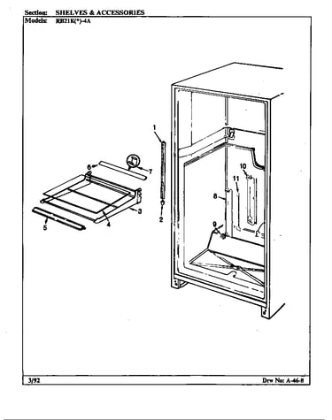 Shelves & accessories (rb21kn-4a/bg71c)