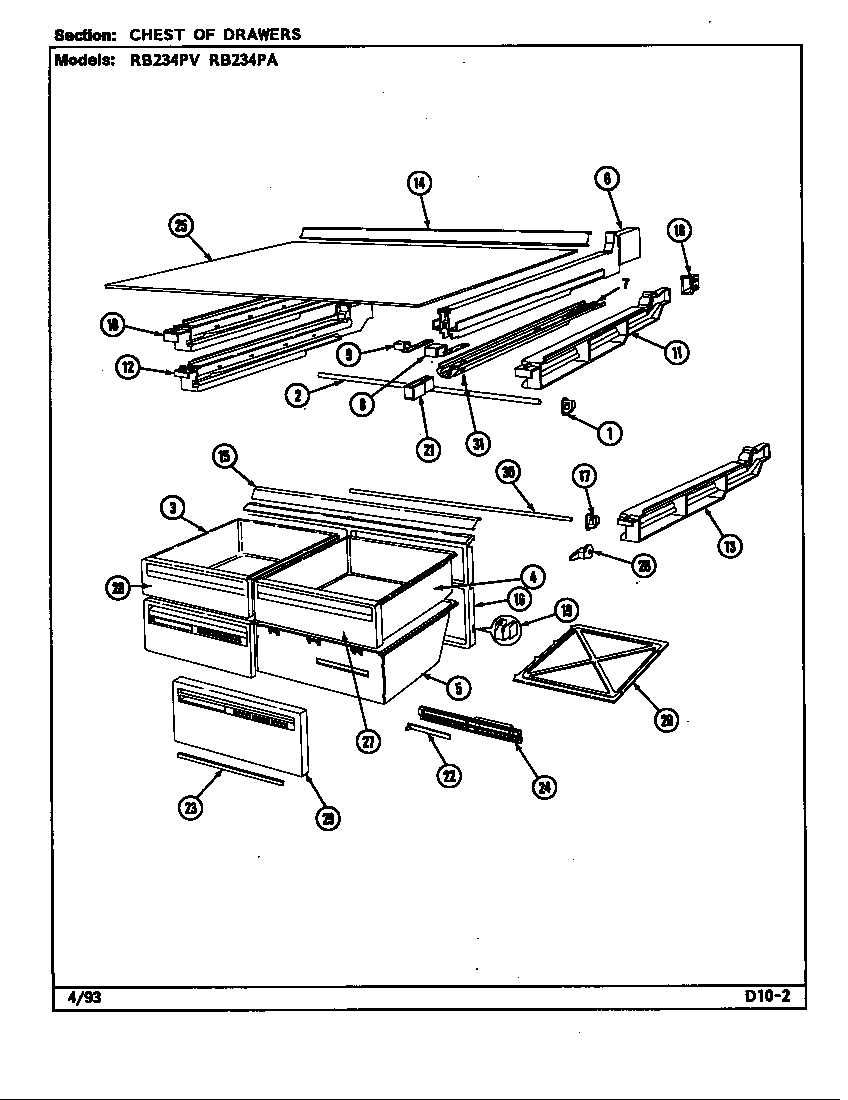 CHEST OF DRAWERS