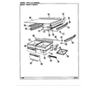Magic Chef RB234PA/DD87A chest of drawers diagram