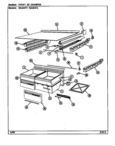 Chest of drawers