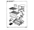Magic Chef RB234PV/DD86A freezer compartment diagram