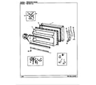 Magic Chef RB17KN-2A/BG31C freezer door diagram