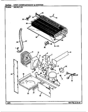 Unit compartment & system