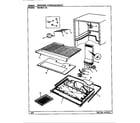 Magic Chef RB15KA-3S/BF20A freezer compartment diagram