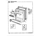 Magic Chef RB15KA-3S/BF20A fresh food door diagram