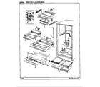 Maytag CDNT18V9LA/BC49A shelves & accessories diagram