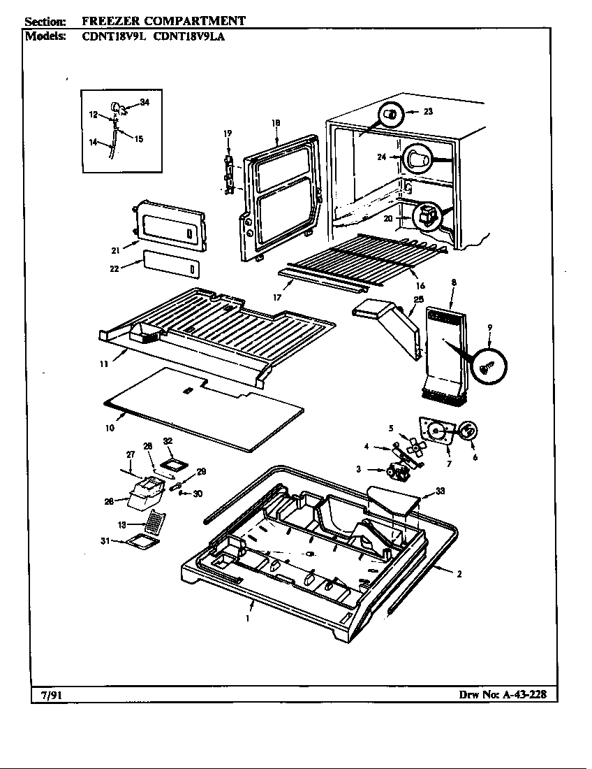 Freezer compartment