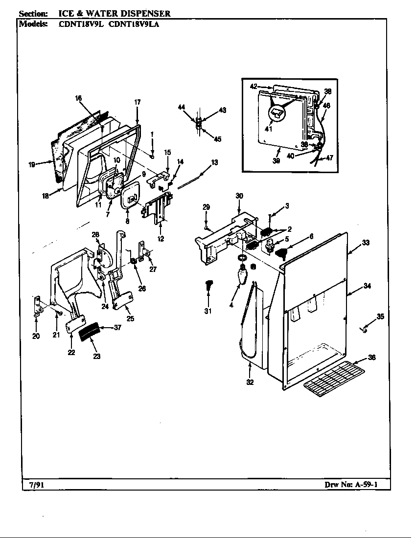 ICE & WATER DISPENSER