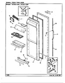 Fresh food door (rc24la-3aw/bs82c) (rc24la-3aw/cs82a) (rc24ln-3aw/bs81d) (rc24ln-3aw/cs81a)
