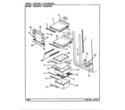 Maytag CDNS24V9/CR85A shelves & accessories diagram