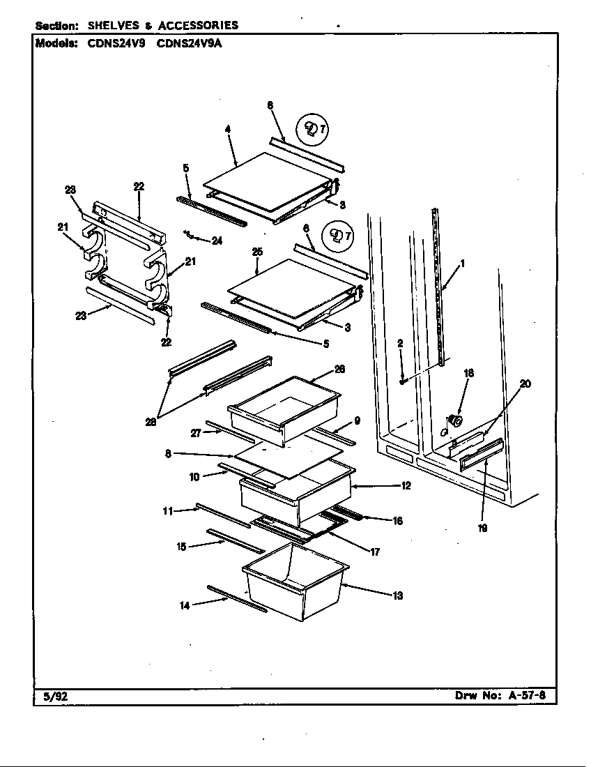 Shelves & accessories