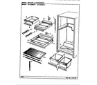 Maytag CNT23W82-BF92A shelves & accessories diagram