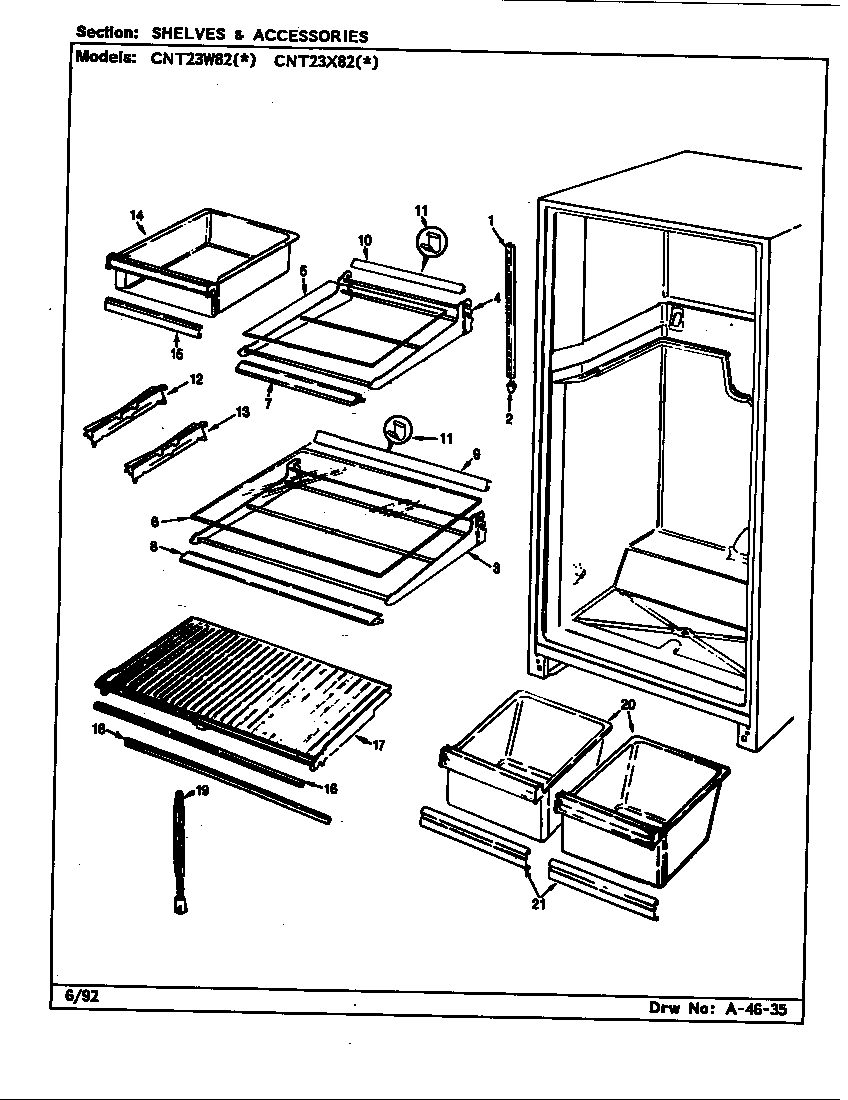 Shelves & accessories